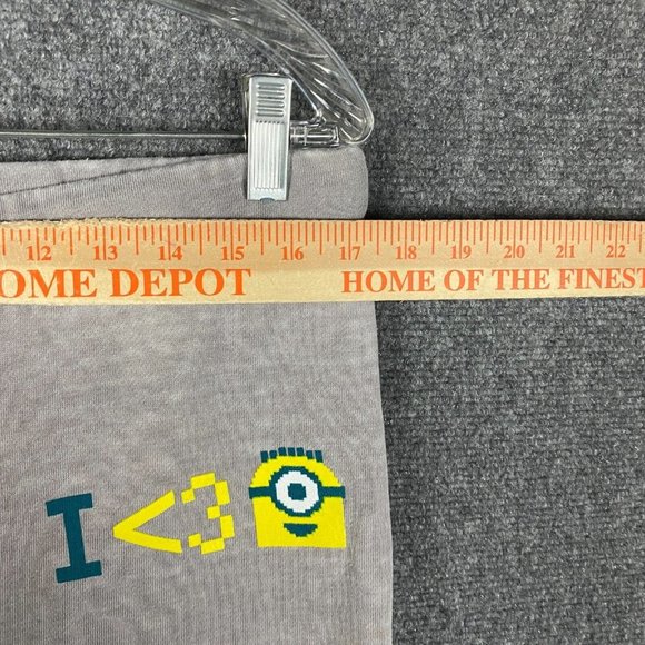 Universal Studios Minions Lounge Pants Women's Large Distressed Gray L - Picture 3 of 7